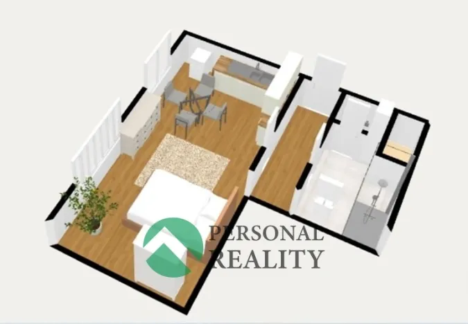 Prodej bytu 1+kk, Praha - Stodůlky, Na Výrovně, 37 m2