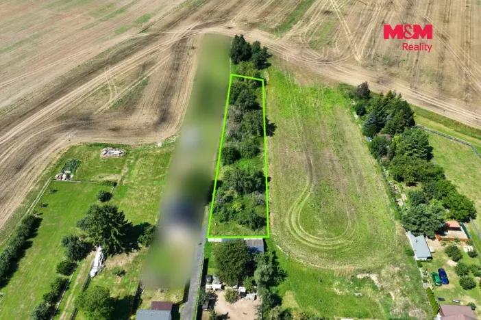 Prodej zahrady, Chlístovice, 1361 m2