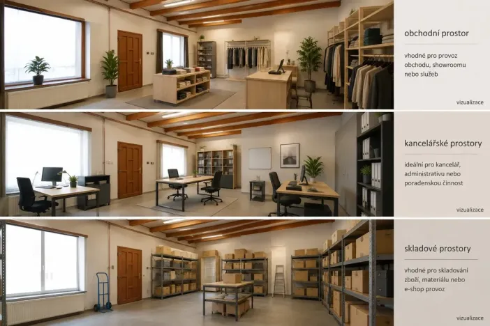 Pronájem obchodního prostoru, Sulislav, 55 m2