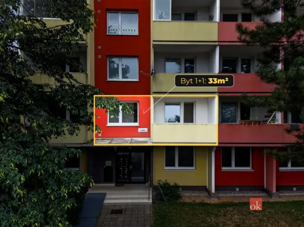 Prodej bytu 1+1, Otrokovice - Kvítkovice, Luční, 33 m2