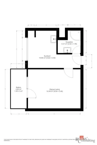 Prodej bytu 1+1, Otrokovice - Kvítkovice, Luční, 33 m2