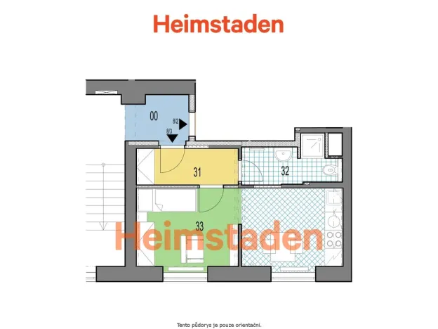 Pronájem bytu 1+kk, Horní Suchá, Dr. Glazera, 28 m2