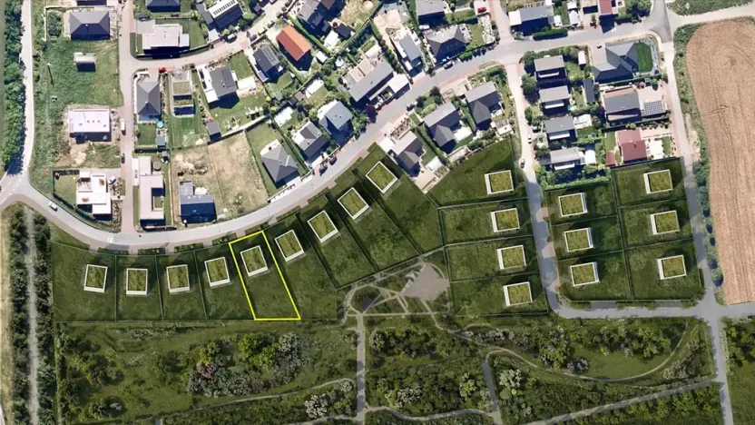 Prodej pozemku pro bydlení, Hrušovany u Brna, Pod Střediskem, 896 m2