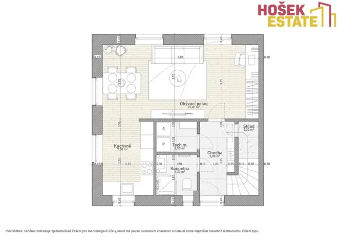 Prodej bytu 4+kk, Chvatěruby, 87 m2