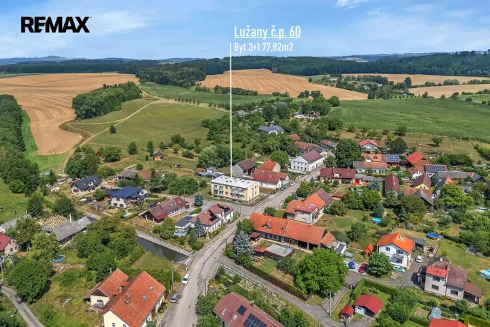 Prodej bytu 3+1, Lužany, 77 m2