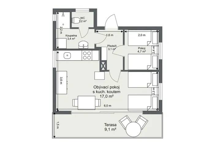 Prodej chaty, Stříbrná Skalice, 30 m2