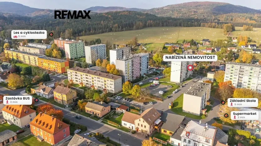 Pronájem bytu 3+1, Cvikov, Sídliště, 73 m2