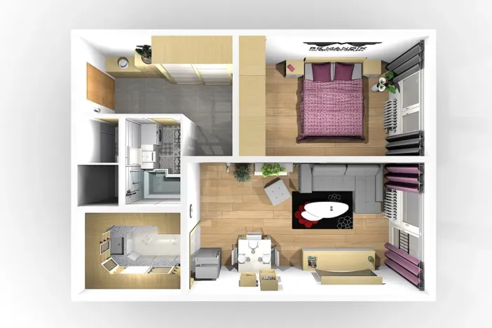 Prodej bytu 2+kk, Praha - Kobylisy, Slancova, 45 m2