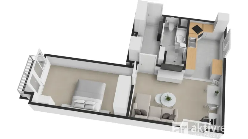 Pronájem bytu 2+1, Mělník, Studentská, 54 m2