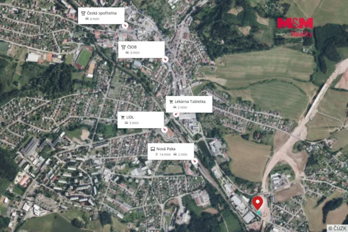 Pronájem výrobních prostor, Nová Paka, Přibyslavská, 225 m2