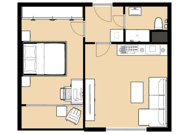 Prodej bytu 2+kk, Česká Lípa, Hradecká, 40 m2