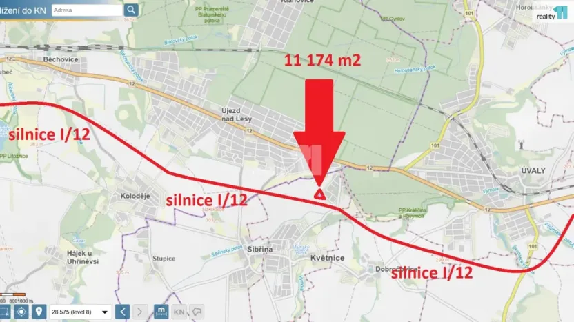 Prodej pole, Květnice, Slunečnicová, 11174 m2