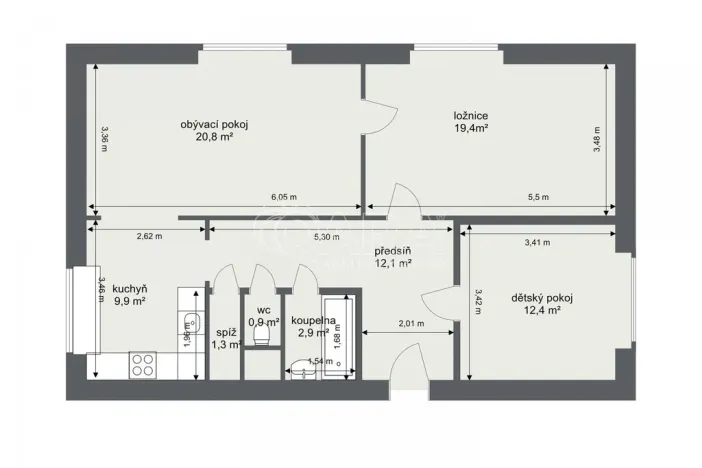 Prodej bytu 3+1, Praha - Vršovice, Ruská, 80 m2