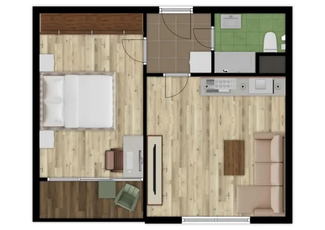 Pronájem bytu 2+kk, Česká Lípa, Pražská, 40 m2