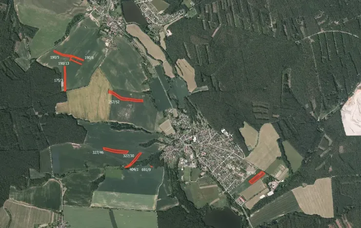 Prodej pole, Krašovice, 37785 m2