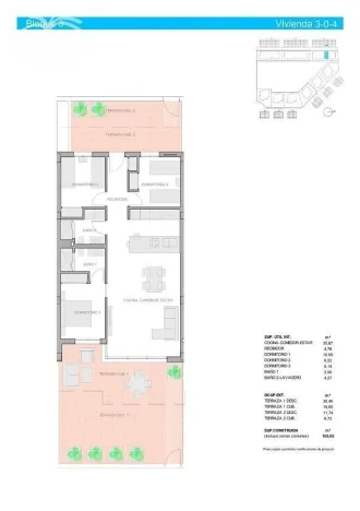 Prodej bytu 4+kk, Guardamar del Segura, Alicante, Španělsko, 106 m2