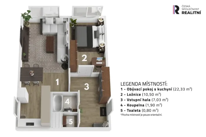 Prodej bytu 2+kk, Praha - Řepy, Žufanova, 42 m2
