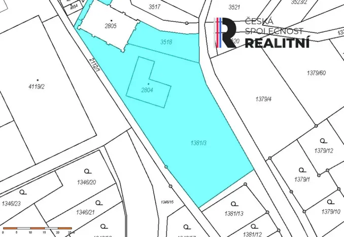 Prodej pozemku, Šumperk, Uničovská, 1957 m2