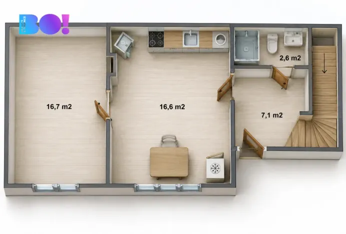 Prodej rodinného domu, Hošťálková, 100 m2