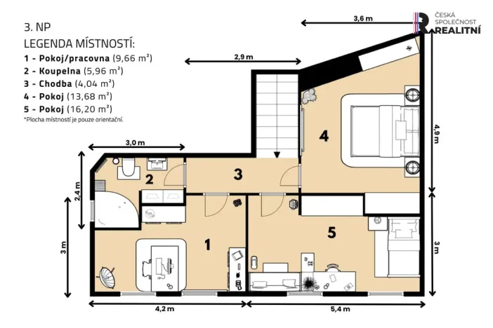 Prodej atypického bytu, Praha - Radotín, Ametystová, 116 m2