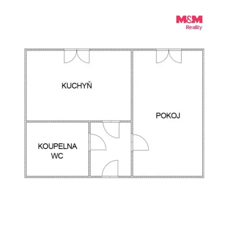 Pronájem bytu 1+1, Karviná - Hranice, Flemingova, 32 m2