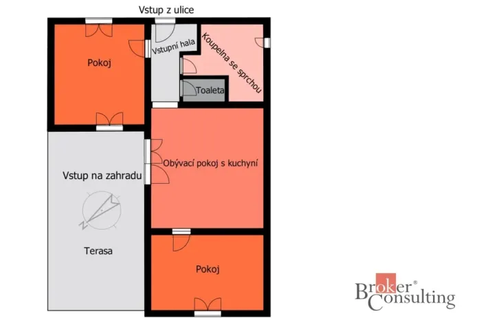 Prodej rodinného domu, Vnorovy, Průhonek, 72 m2