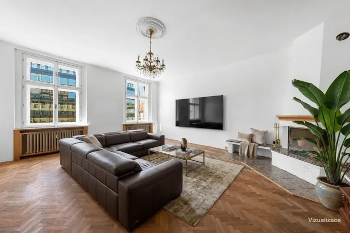 Prodej bytu 3+1, Praha - Vinohrady, Rubešova, 113 m2