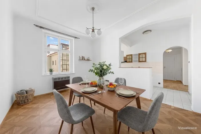 Prodej bytu 3+1, Praha - Vinohrady, Rubešova, 113 m2