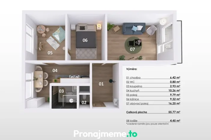 Pronájem bytu 3+1, Znojmo, Dukelských bojovníků, 56 m2