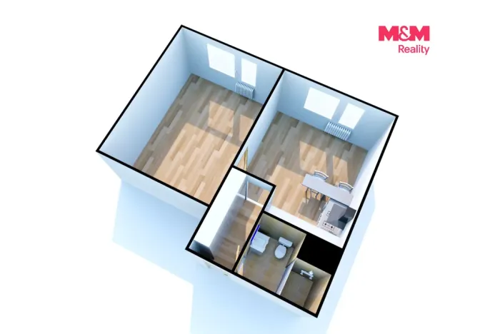 Pronájem bytu 1+1, Děčín - Děčín III-Staré Město, Rakovnická, 36 m2