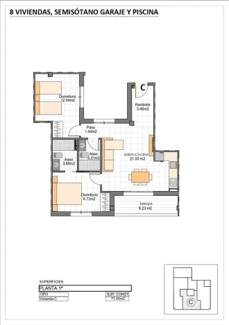 Prodej bytu 3+kk, San Pedro del Pinatar, Španělsko, 71 m2