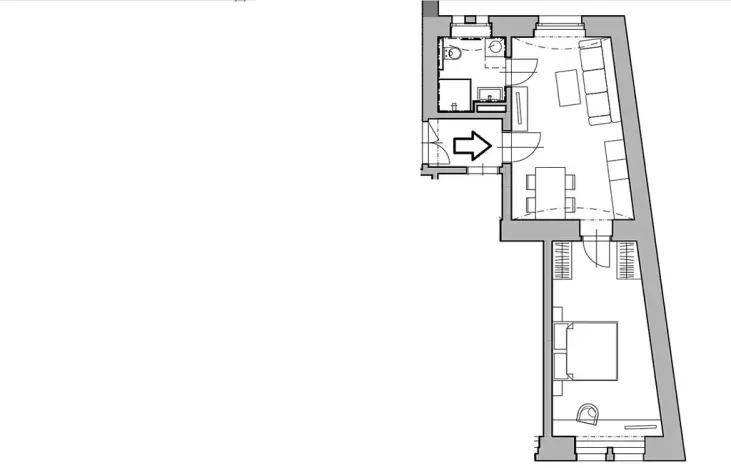 Pronájem bytu 2+kk, Praha - Nové Město, Václavské náměstí, 43 m2