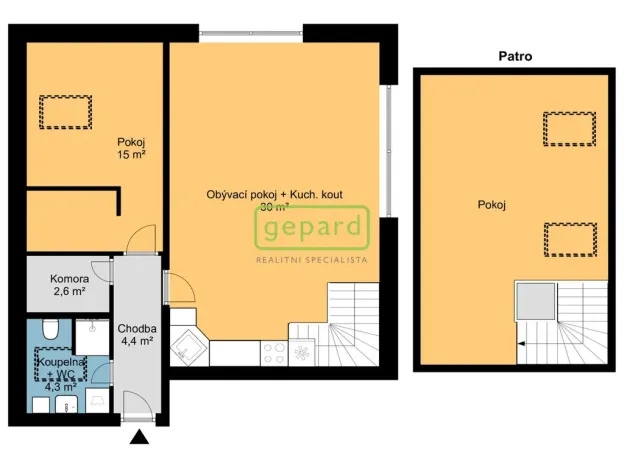Pronájem bytu 2+kk, Brandýs nad Labem-Stará Boleslav, Třebízského, 70 m2