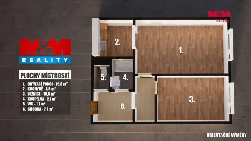 Prodej bytu 2+kk, Kolín - Kolín II, Rimavské Soboty, 43 m2