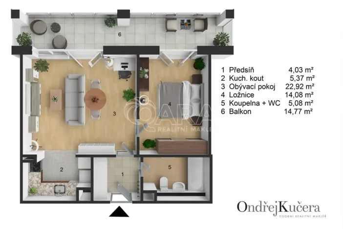 Pronájem bytu 2+kk, Praha - Dejvice, Heinemannova, 66 m2
