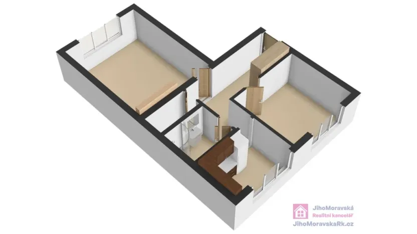 Prodej bytu 2+1, Rakvice, Družstevní, 59 m2