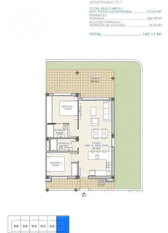Prodej bytu 3+kk, Los Alcazares, Murcia, Španělsko, 70 m2