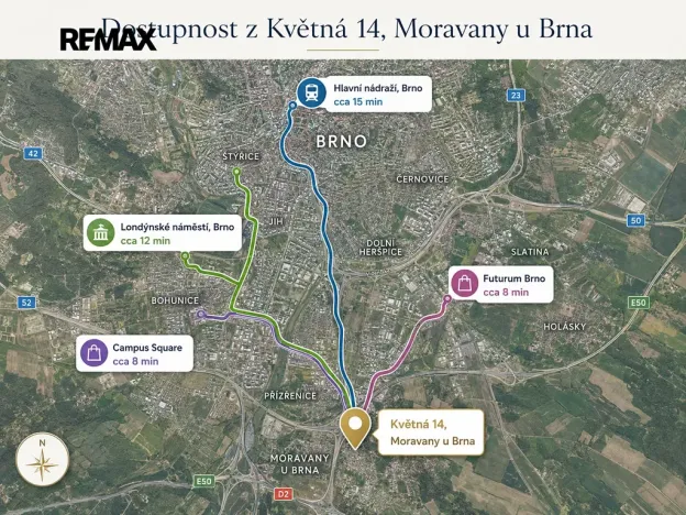 Prodej bytu 3+kk, Moravany, Květná, 103 m2