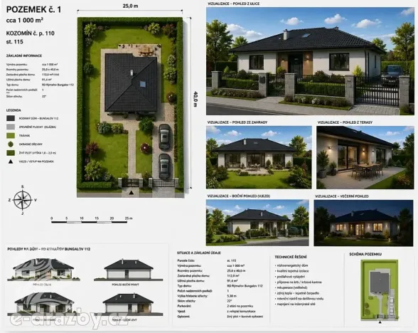 Prodej rodinného domu, Kozomín, 91 m2