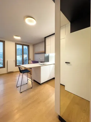 Pronájem bytu 1+kk, Praha - Smíchov, Vackové, 30 m2
