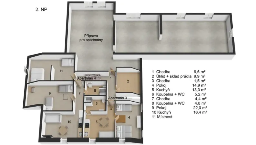 Prodej ubytování, Staré Město, Hynčice pod Sušinou, 417 m2