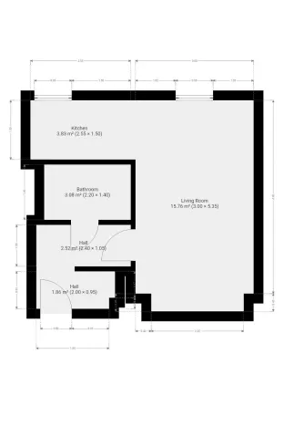 Pronájem bytu 1+kk, Vrané nad Vltavou, Nádražní, 29 m2