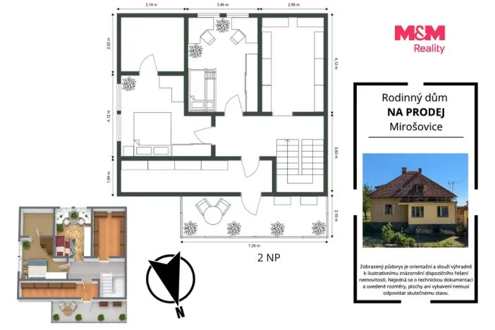 Prodej rodinného domu, Rataje nad Sázavou - Mirošovice, 210 m2