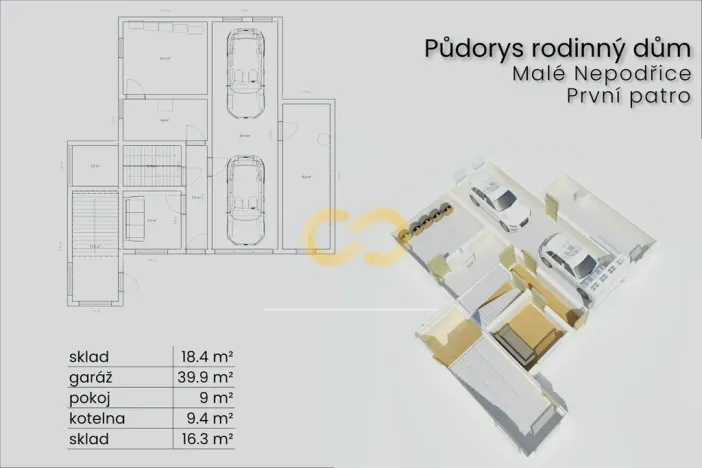 Prodej rodinného domu, Dobev - Malé Nepodřice, 288 m2