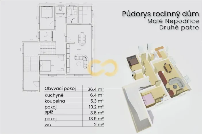 Prodej rodinného domu, Dobev - Malé Nepodřice, 288 m2