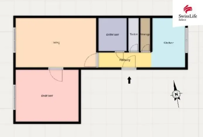Prodej bytu 2+1, Brno - Ponava, Šumavská, 50 m2