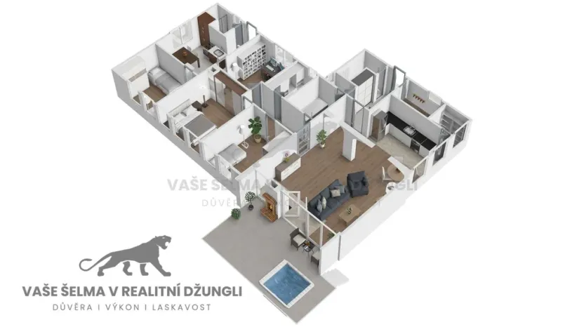 Prodej rodinného domu, Veselí nad Lužnicí - Veselí nad Lužnicí II, Nerudova, 150 m2