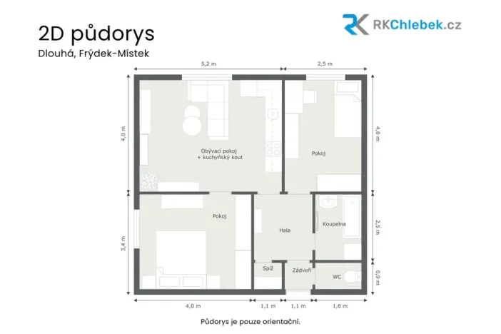 Prodej rodinného domu, Frýdek-Místek, Dlouhá, 65 m2