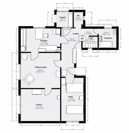 Prodej rodinného domu, Suchdol nad Lužnicí, Benátky, 75 m2