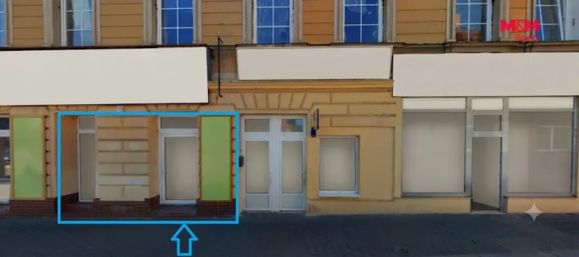 Pronájem kanceláře, Přelouč, Masarykovo náměstí, 50 m2